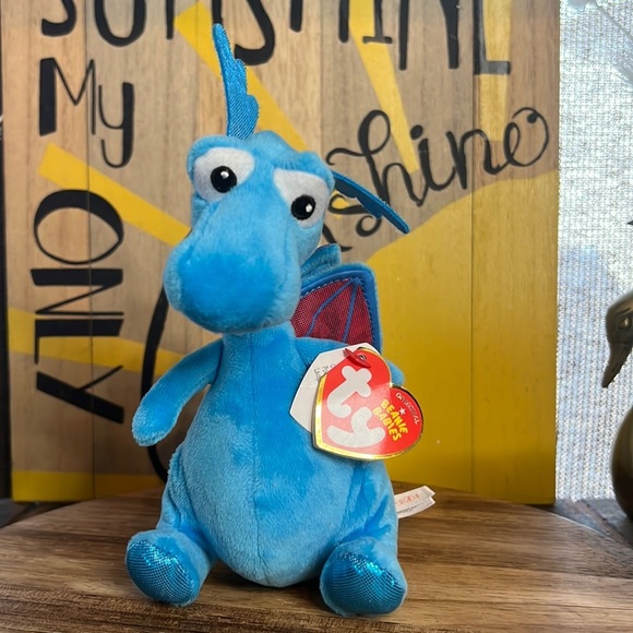 TY beanie babies stuffy the dragon plush NWT - Picture 1 of 11